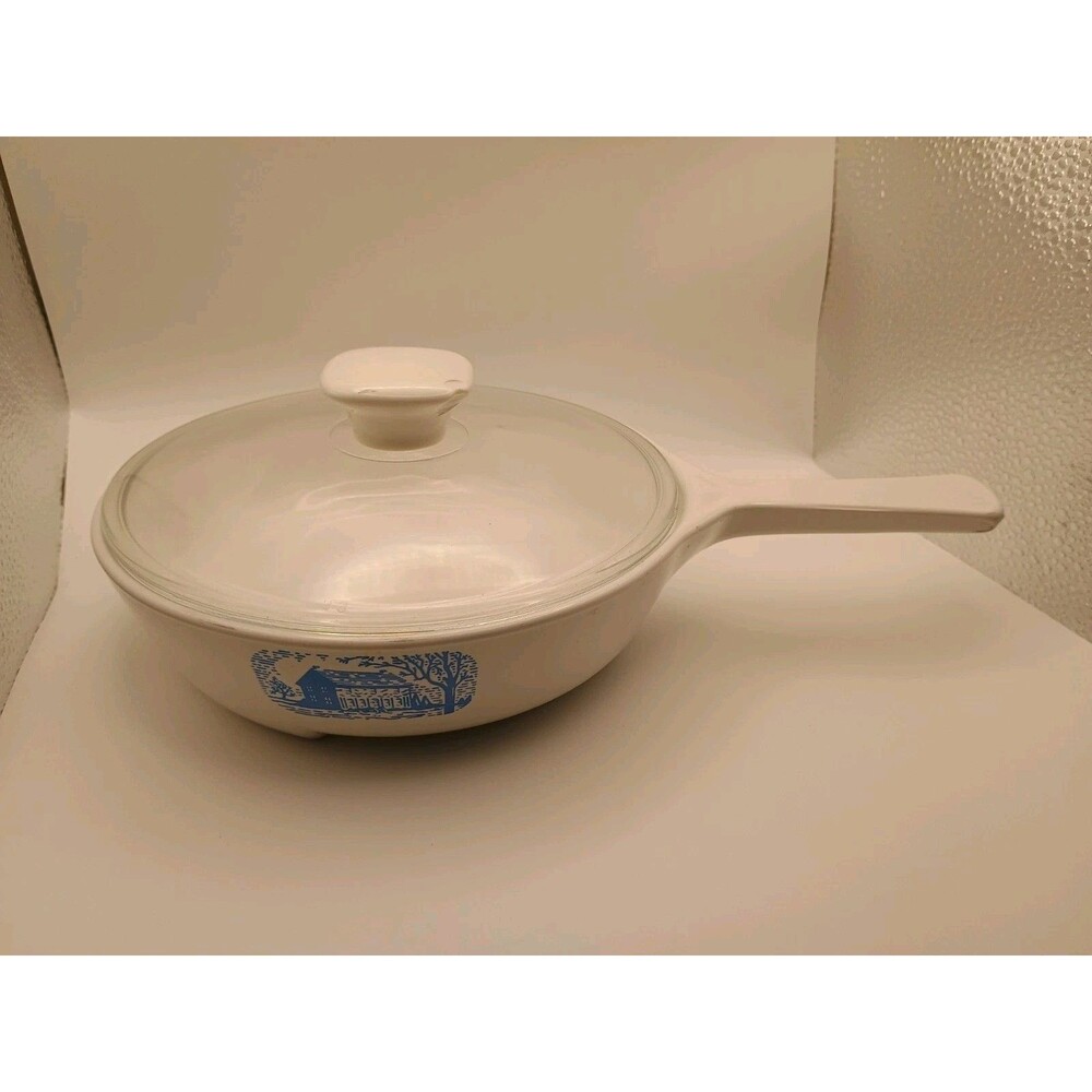 Vintage Corningware Browning Skillet Amana Radarange W/ Replacement Lid